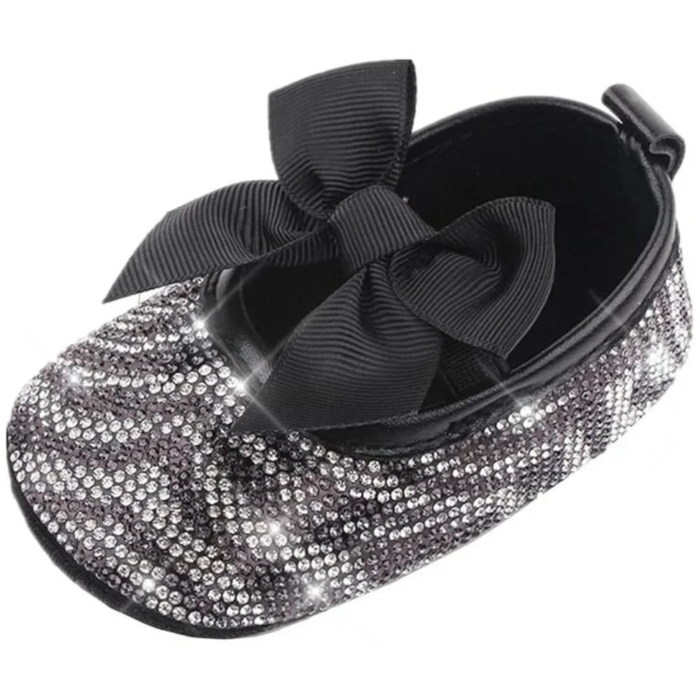 NWT Cute Sparkling Bling Swarovski Rhinestone Baby Girl Princess Shoes +…